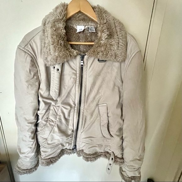 Armani Exchange Other - Armani Exchange Suede Sherpa jacket